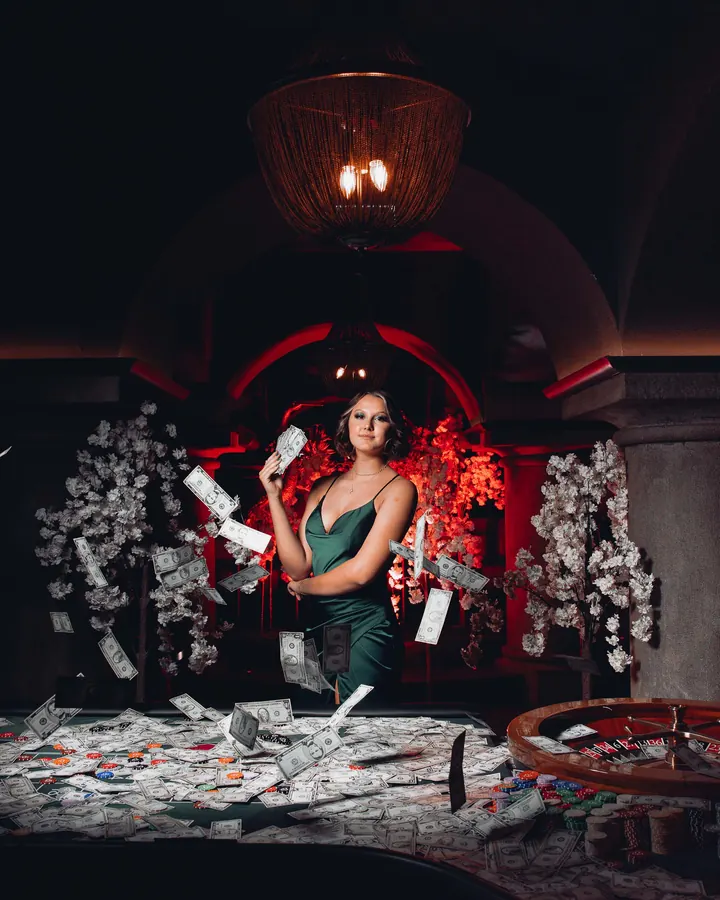 Fotobox-Setup mit Props auf einem Maturaball
