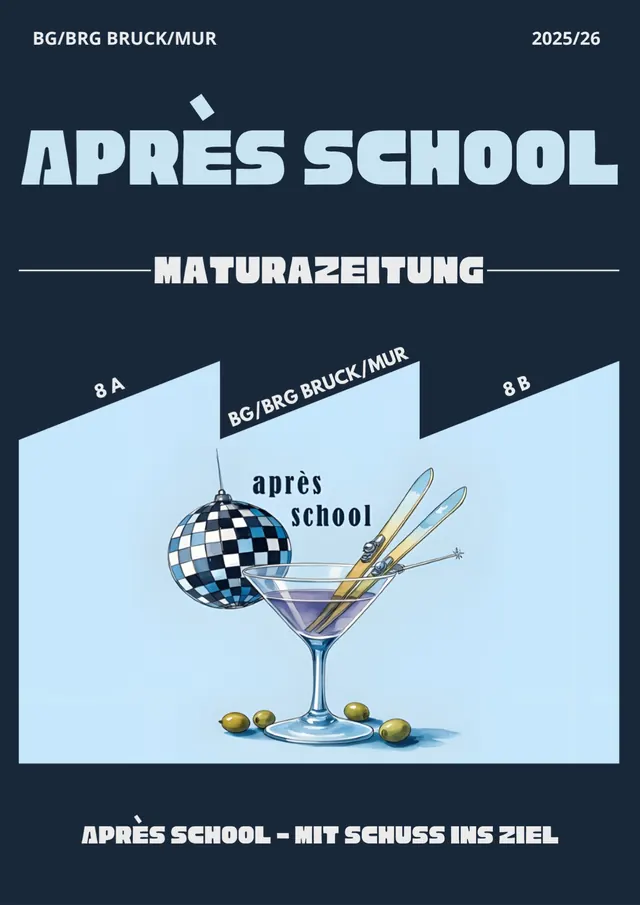 Maturazeitung aus Bruck, aufgeschlagen